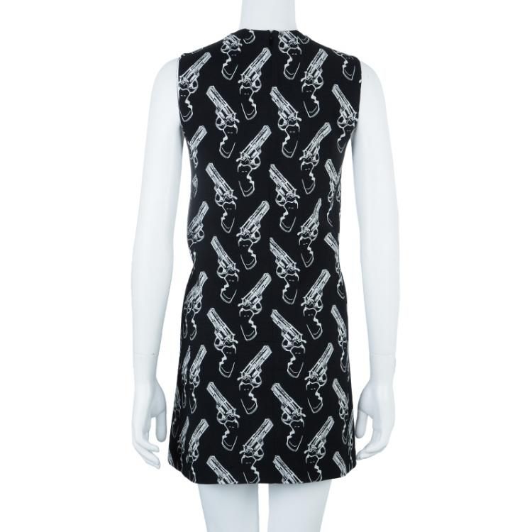 Vestido Saint Laurent Estampa Pistola Tam 34 Br