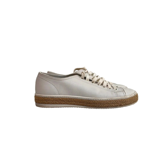 Tenis Prada Branco Detalhe Raffia Tam 36 Br