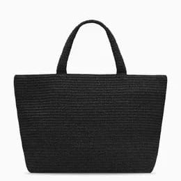 Bolsa Saint Laurent Ráfia Preta
