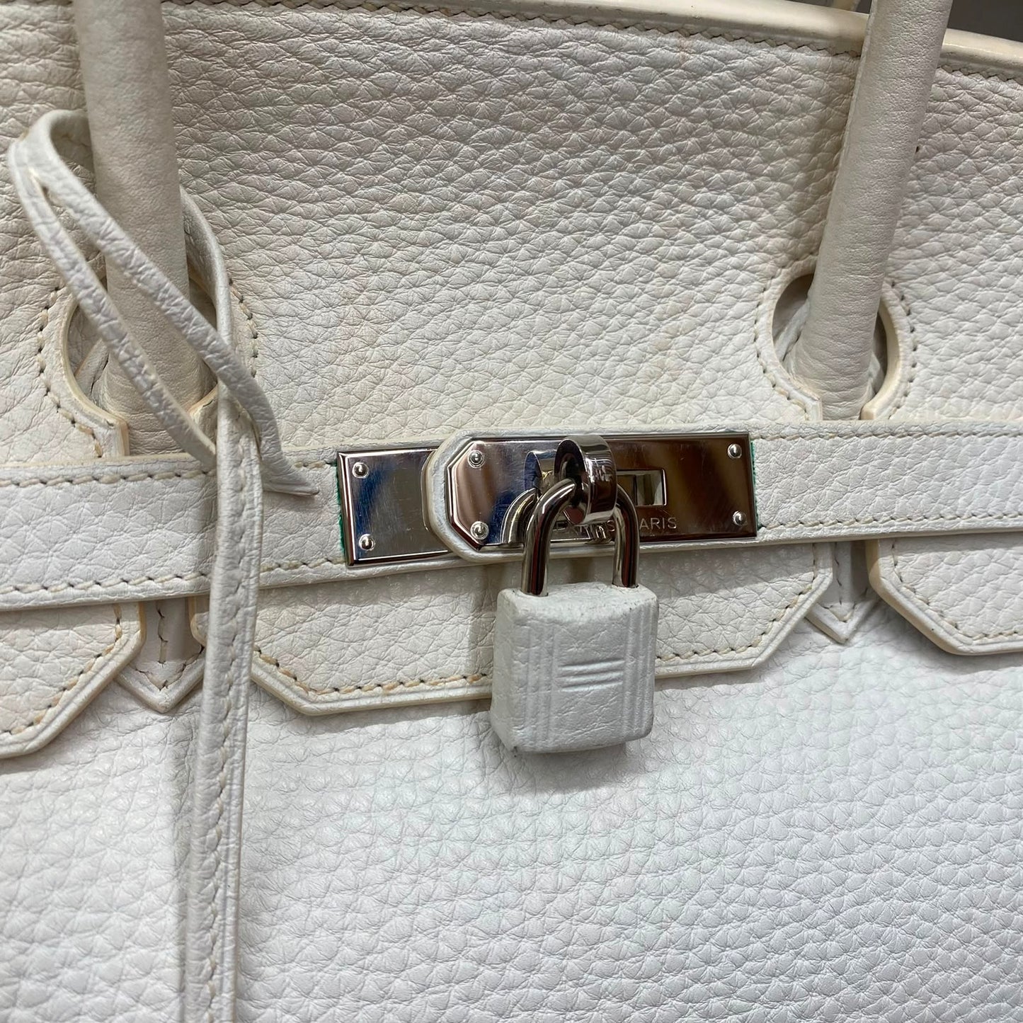 Bolsa Hermes Birkin Branca Ferragem Palladium 35