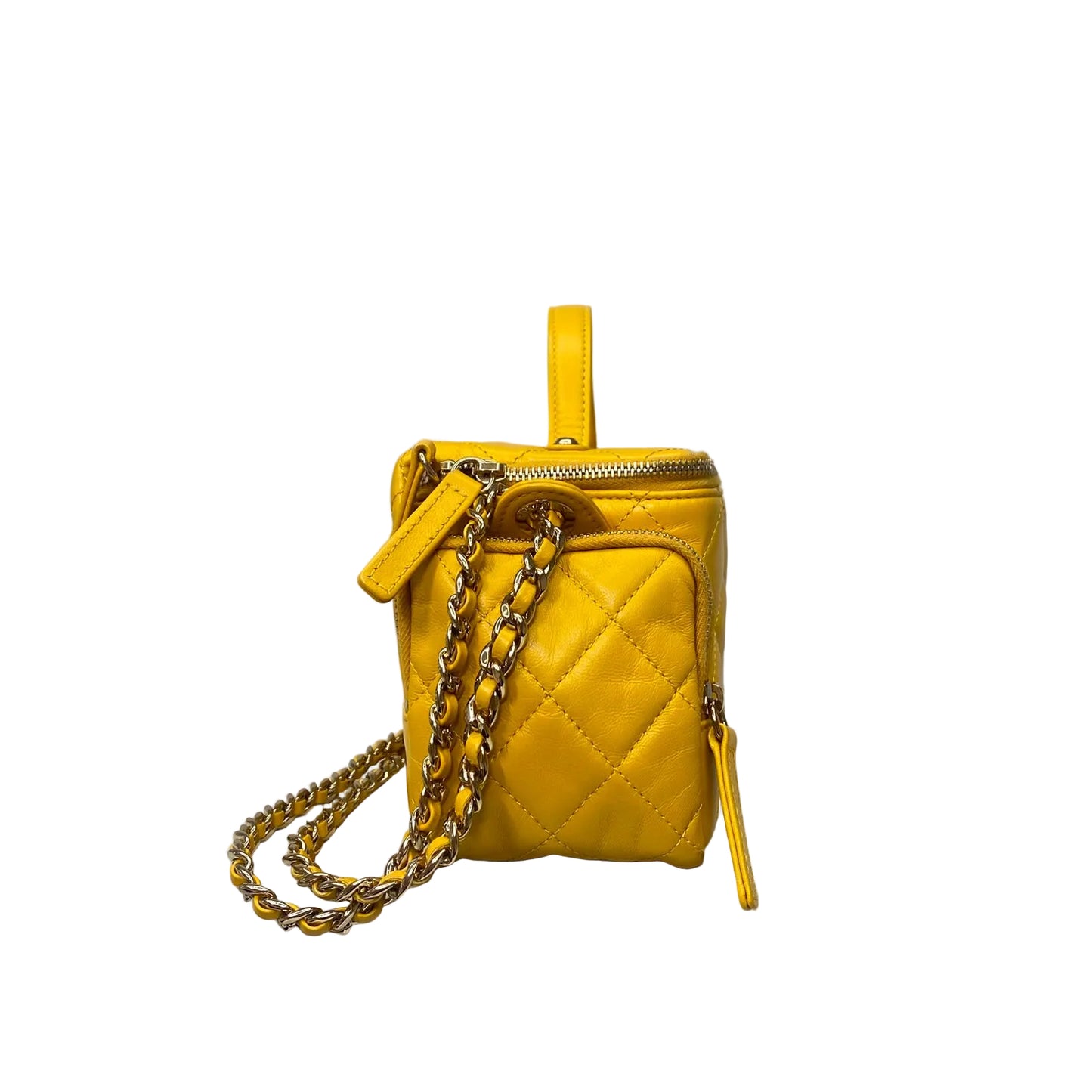 Bolsa Chanel Vanity Amarela