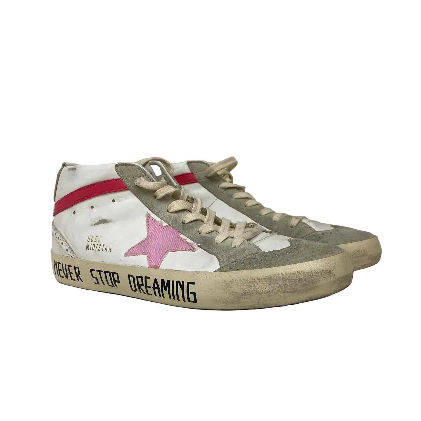 Tenis Golden Goose Branco e Verde Tam 38 Br