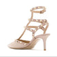 Scarpin Valentino Couro Bege 34 Br