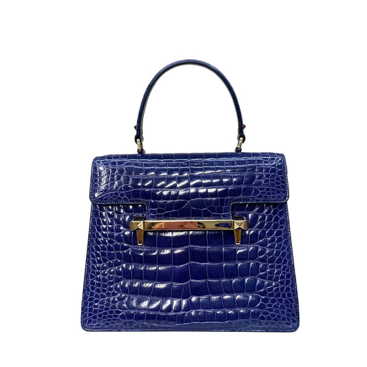 Bolsa Valentino Croco Azul