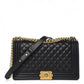 Bolsa Chanel Boy Couro Preta