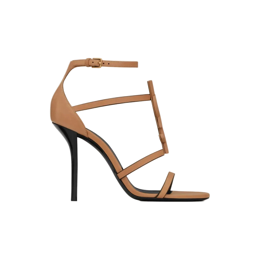 Sandalia Cassandra Bege Couro Tam 38 Br