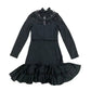 Vestido Reinaldo Lourenço Preto Com Tiras Tam 38 BR
