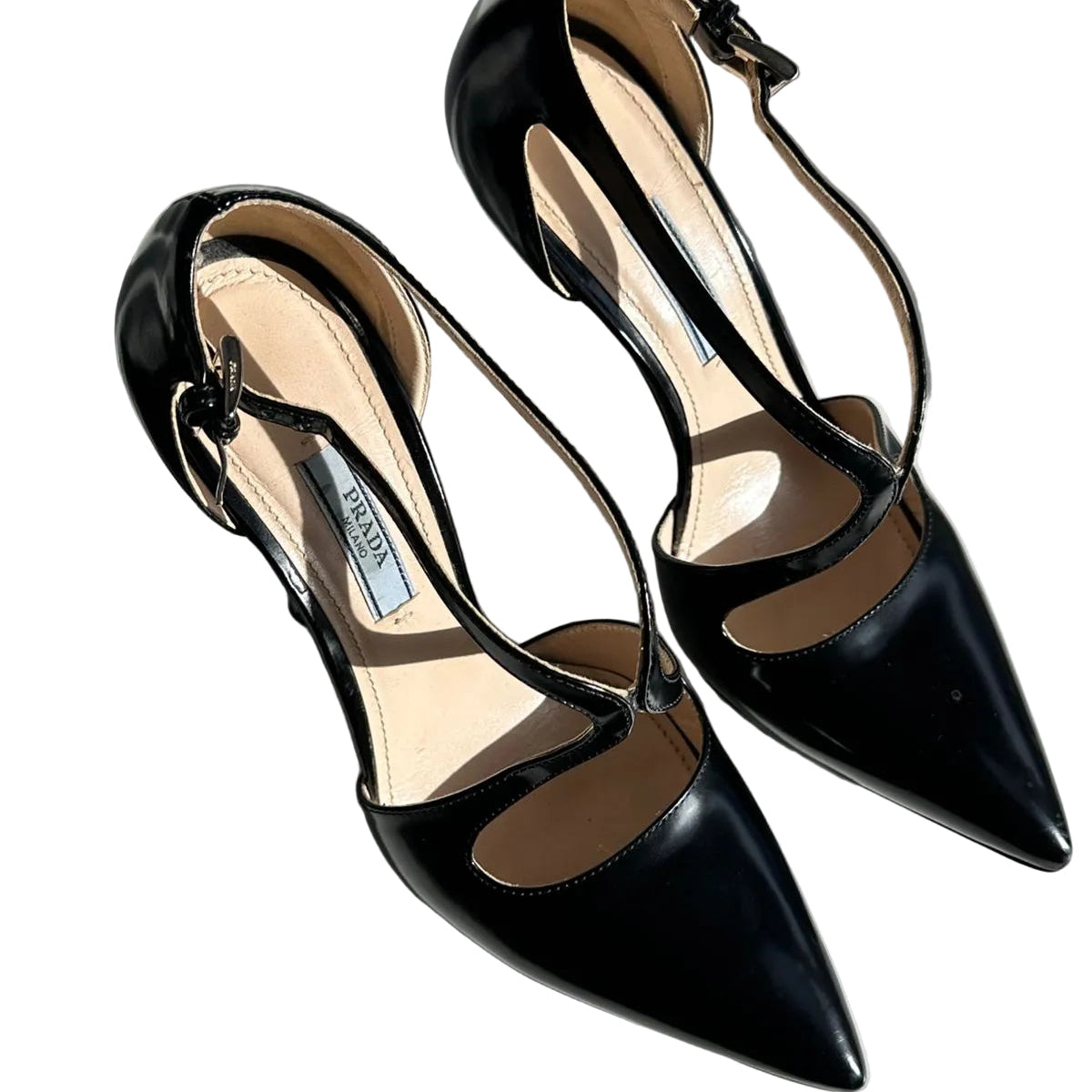 Scarpin Prada Preto Plataforma Tam 34,5 Br