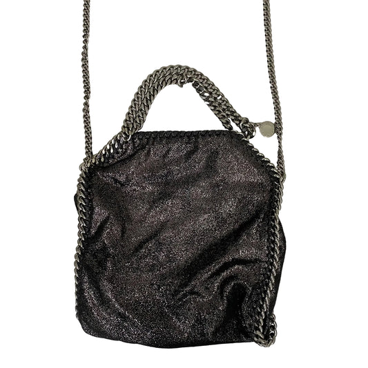 Bolsa Stella McCartney Falabella Preta Com Glitter