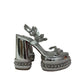 Sandalia Louboutin Prata Com Spikes Tam 34 BR