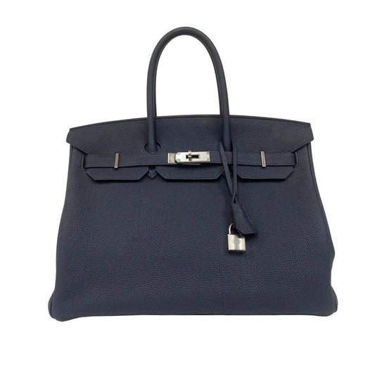 Bolsa Hermès Birkin 35 Azul
