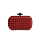 Clutch Bottega Veneta Intrecciato Vermelha