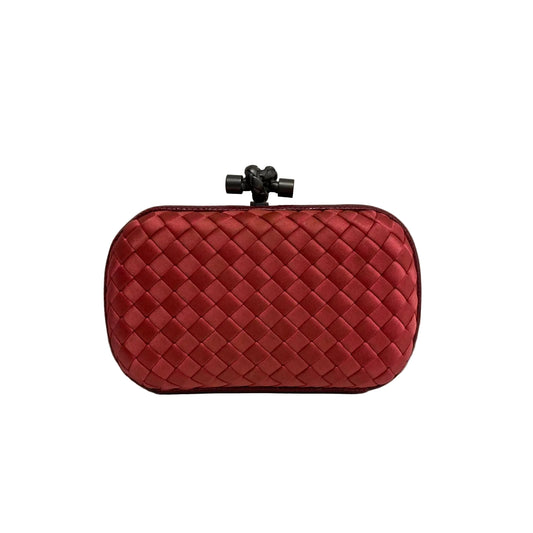 Clutch Bottega Veneta Intrecciato Vermelha