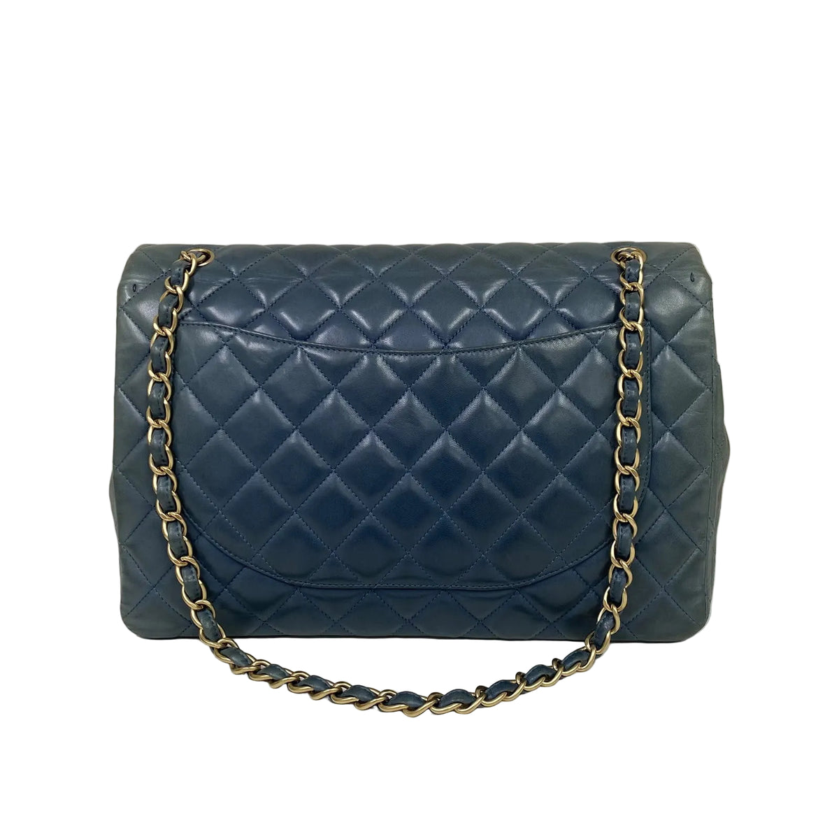 Bolsa Chanel Classic Flap Maxi Azul
