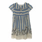 Vestido Gucci Animais Listrado Infantil Tam 8 Br