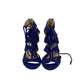 Sandalia Jimmy Choo Tiras Azul TAm 34 Br