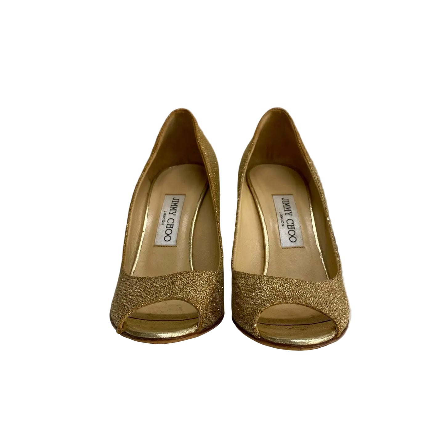 Sandália Jimmy Choo Dourada Tam 36 Br