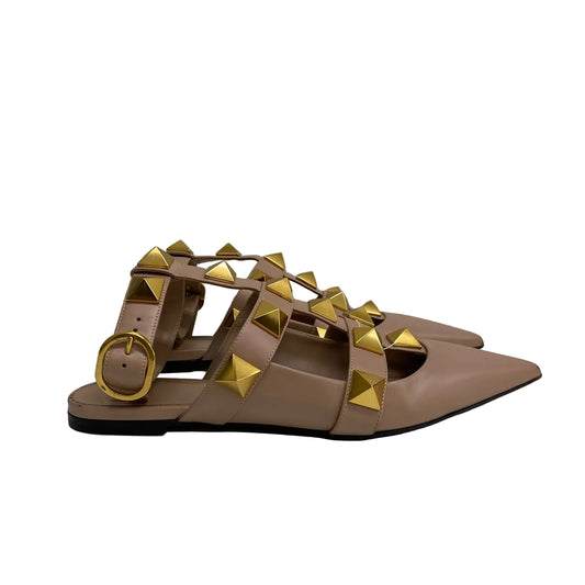 Sandália Valentino Nude Com Studs Tam 38,5 BR