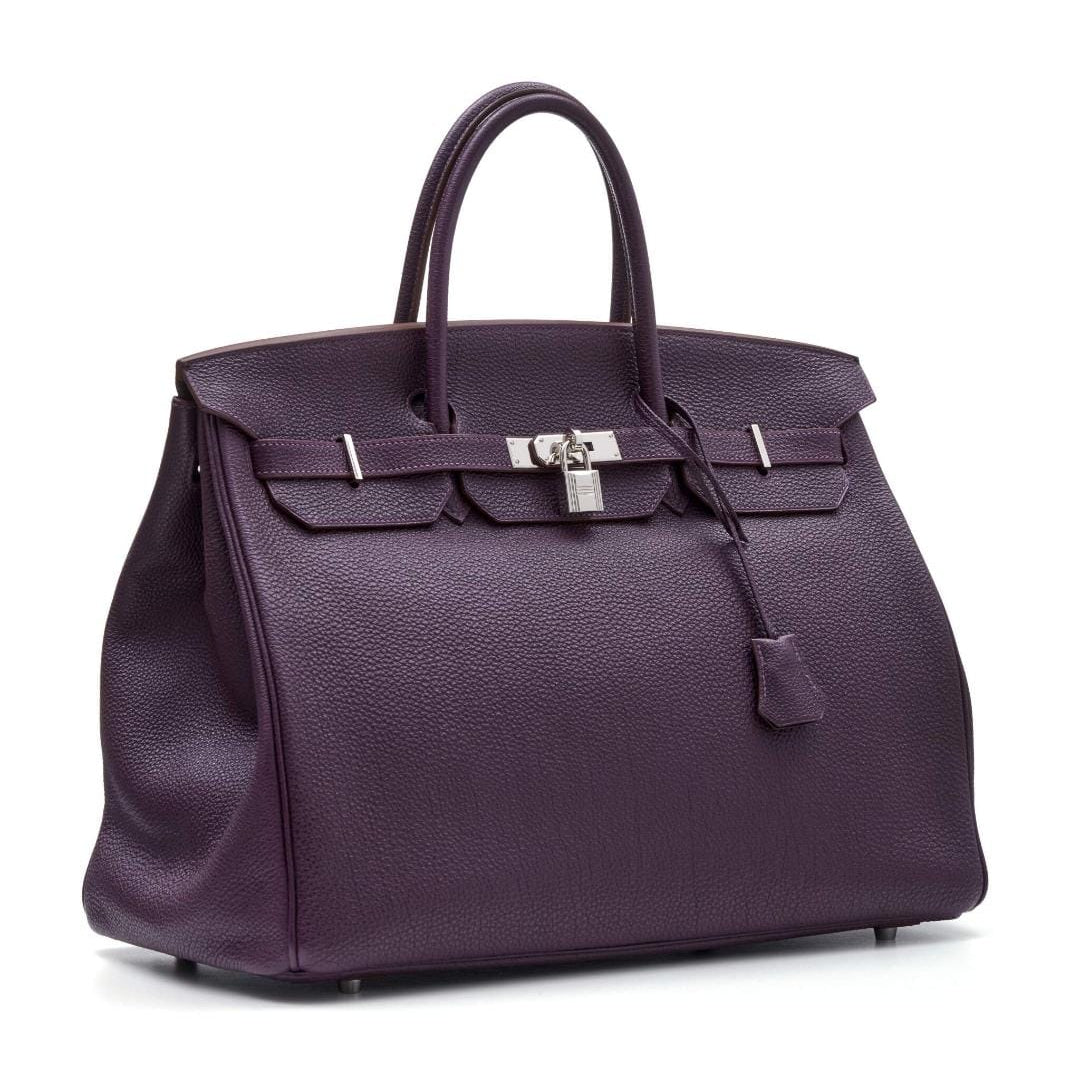 Bolsa Hermès Birkin Roxa 35