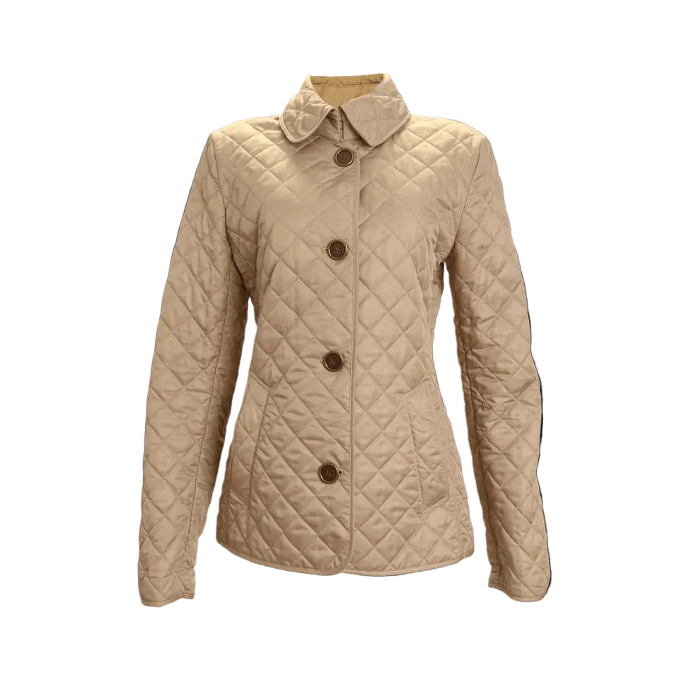 Casaco Burberry Bege Botão Escuro Tam M Br