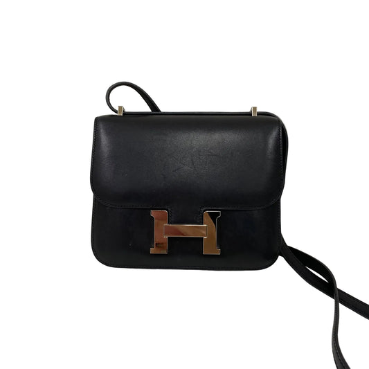 Bolsa Hermes Constance Preta Ferragem Palladium Mini 18