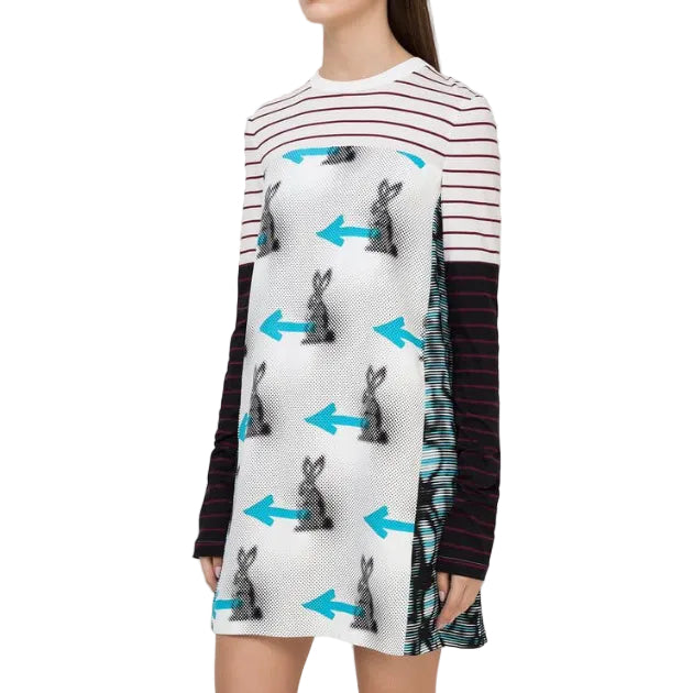Vestido Prada Estampa Setas Tam 34 Br