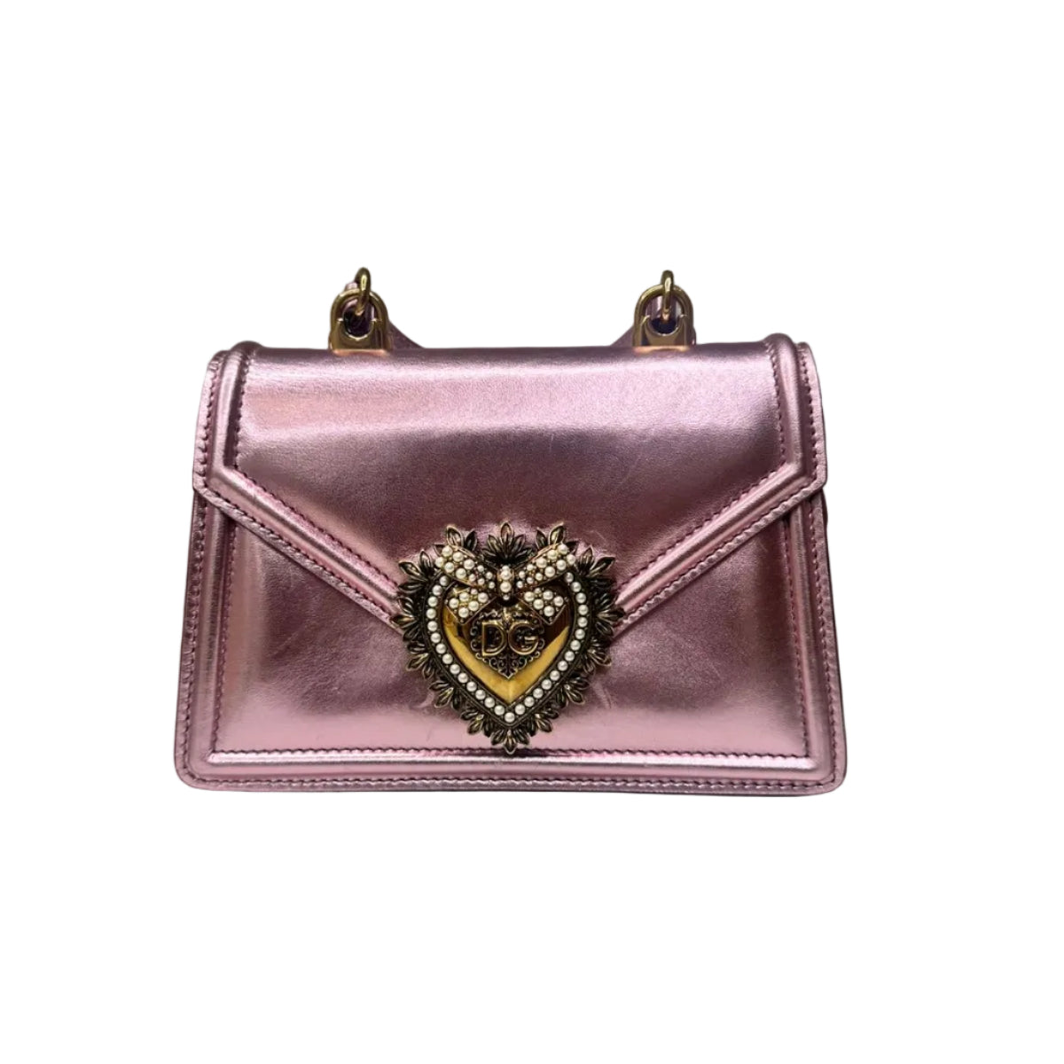 Bolsa Dolce&gabbana Devotion Rosa Cintilante Pequena