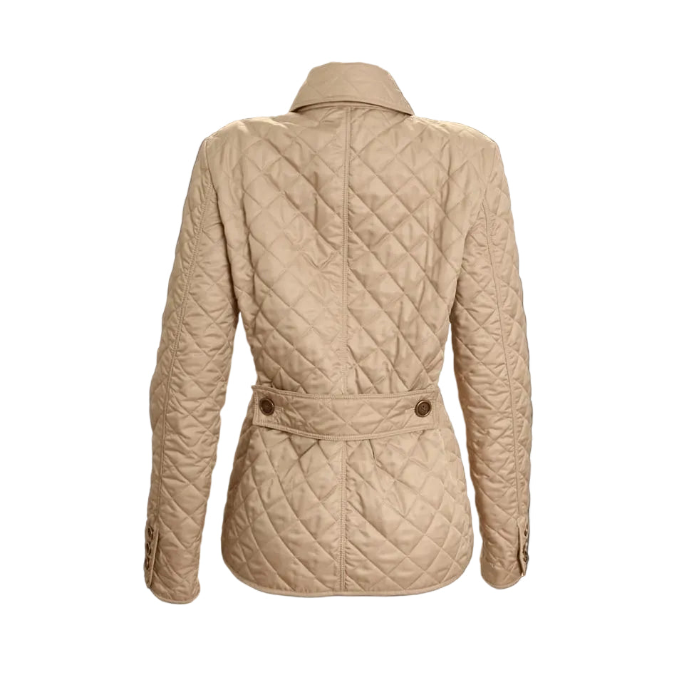 Casaco Burberry Bege Botão Escuro Tam M Br