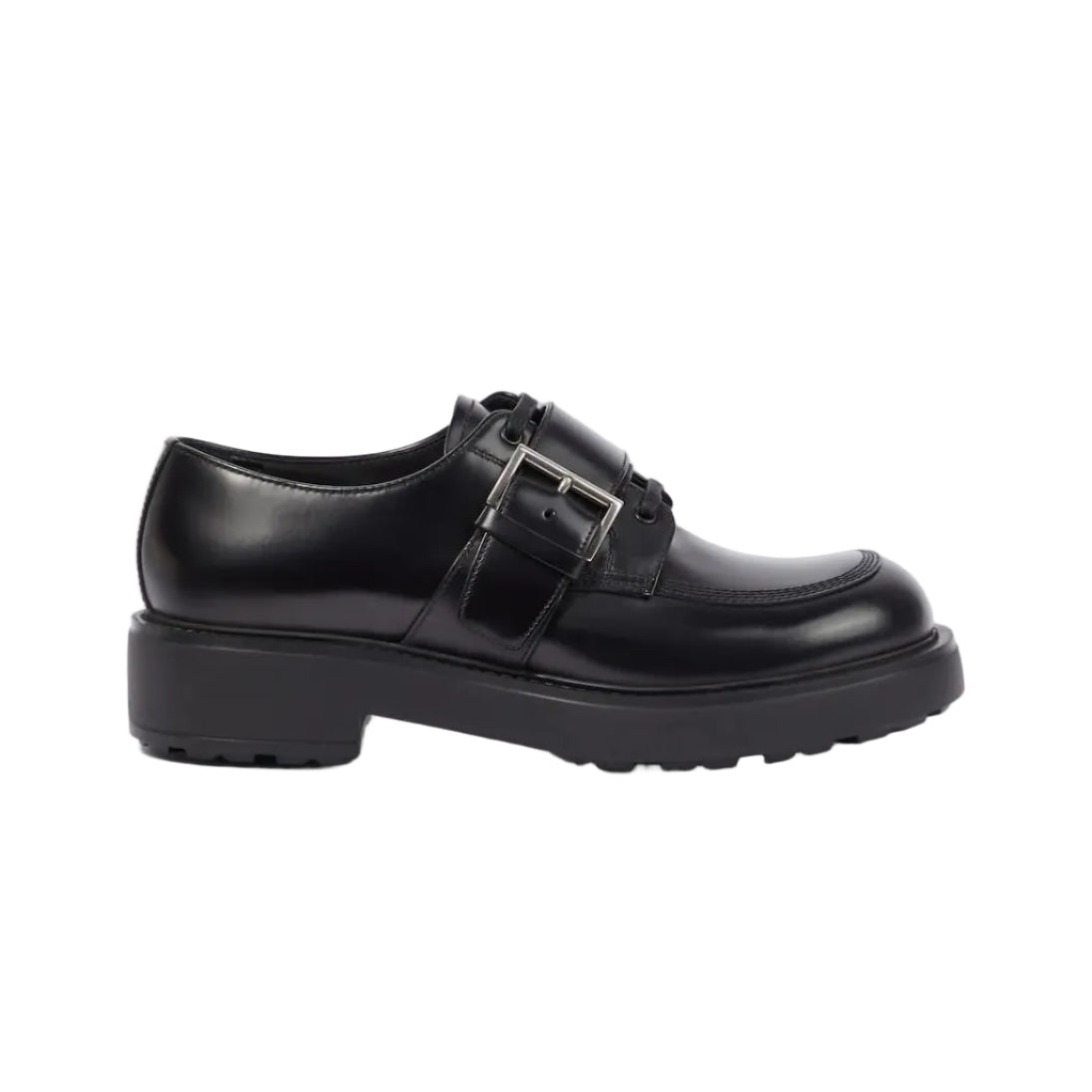 Mocassim Prada Preto Couro Tam 39 Br