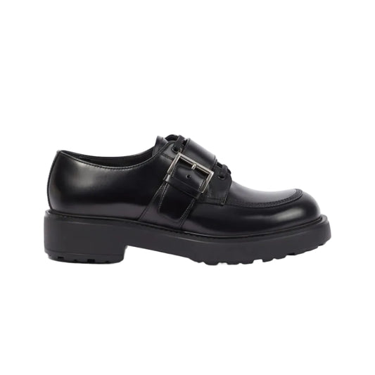 Mocassim Prada Preto Couro Tam 39 Br