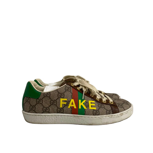 Tenis Gucci Monograma Marrom Tam 34,5 Br