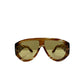 Oculos Tom Ford Bege e Marrom Grande
