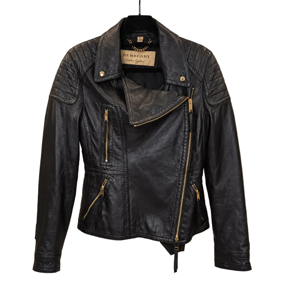 Jaqueta Burberry Preta Tam 38 BR