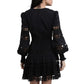 Vestido Zimmermann Laise e Renda Preto Tam 36 BR