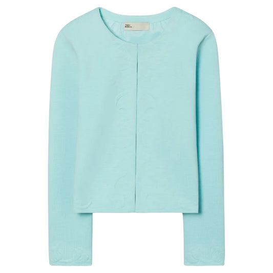 Casaco Tory Burch Turquesa Tam P BR