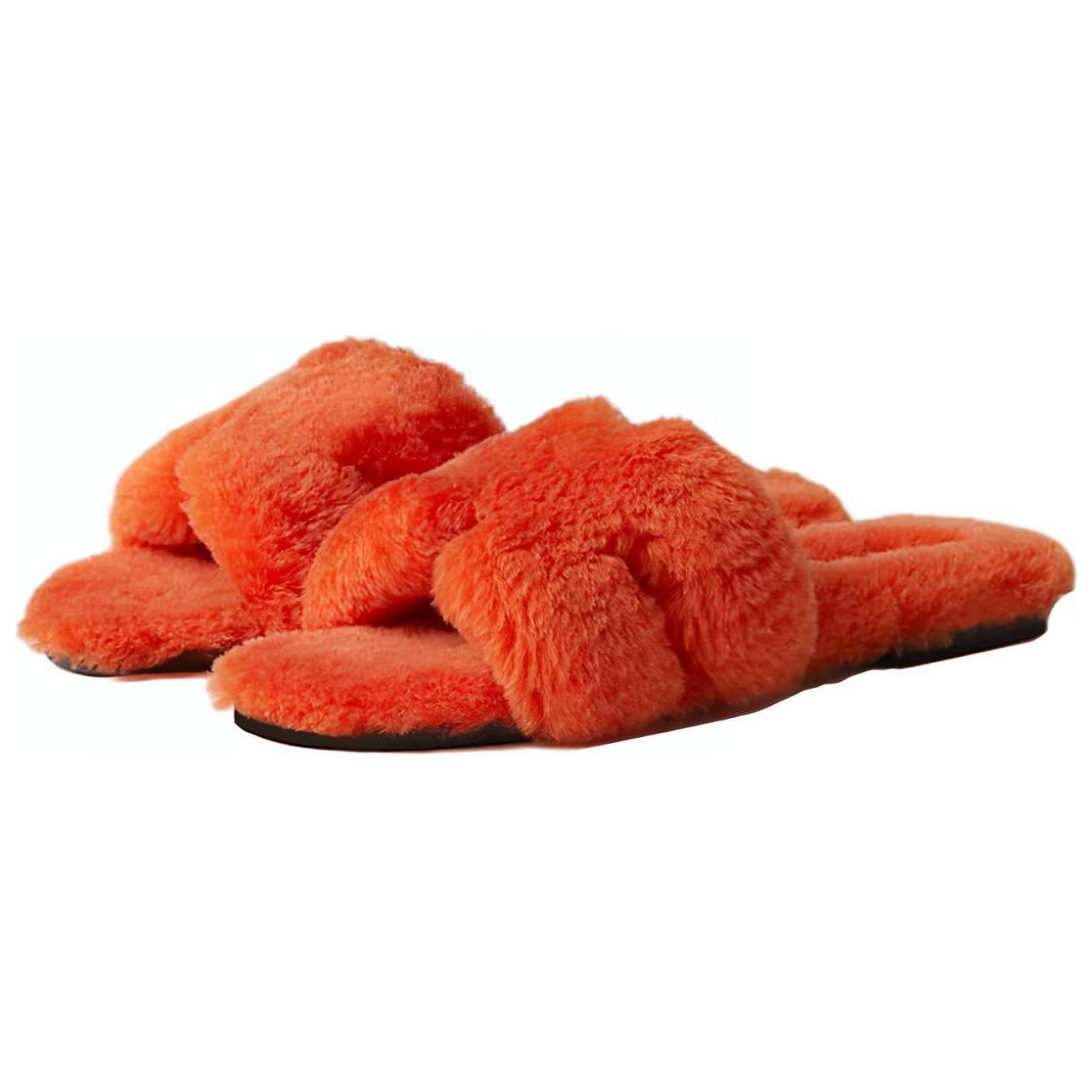 Rasteira Hermès Oran Pelinho Laranja Tam 34 BR