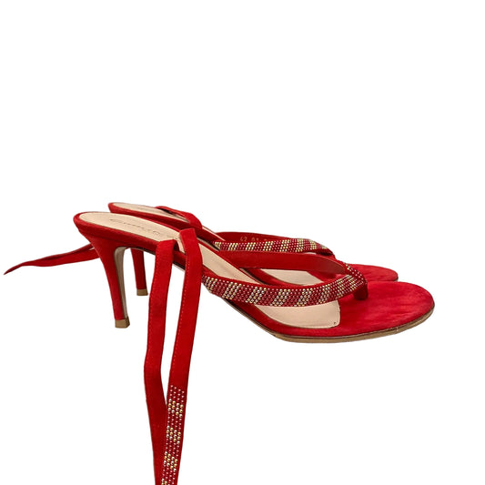 Sandalia Gianvito Rossi Vermelha Tam 36,5 Br