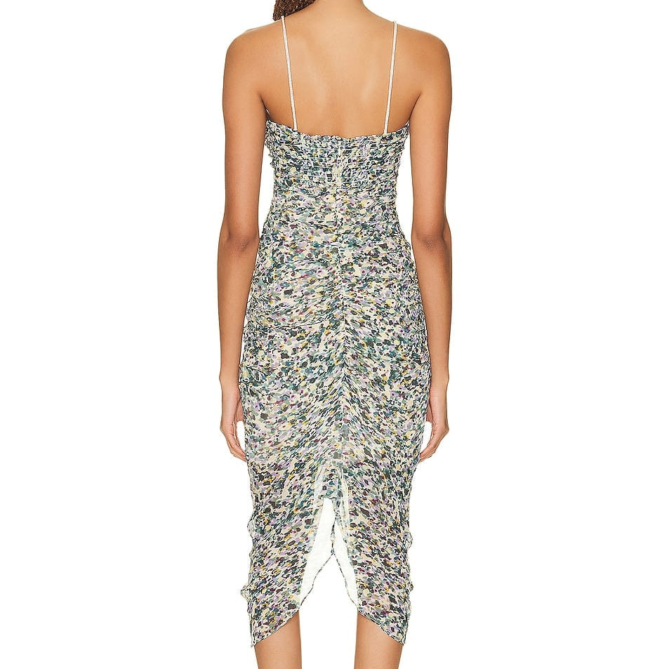 Vestido Isabel Marant Étoile Falone Ruched Chiffon Bodycon Tam 36 Br