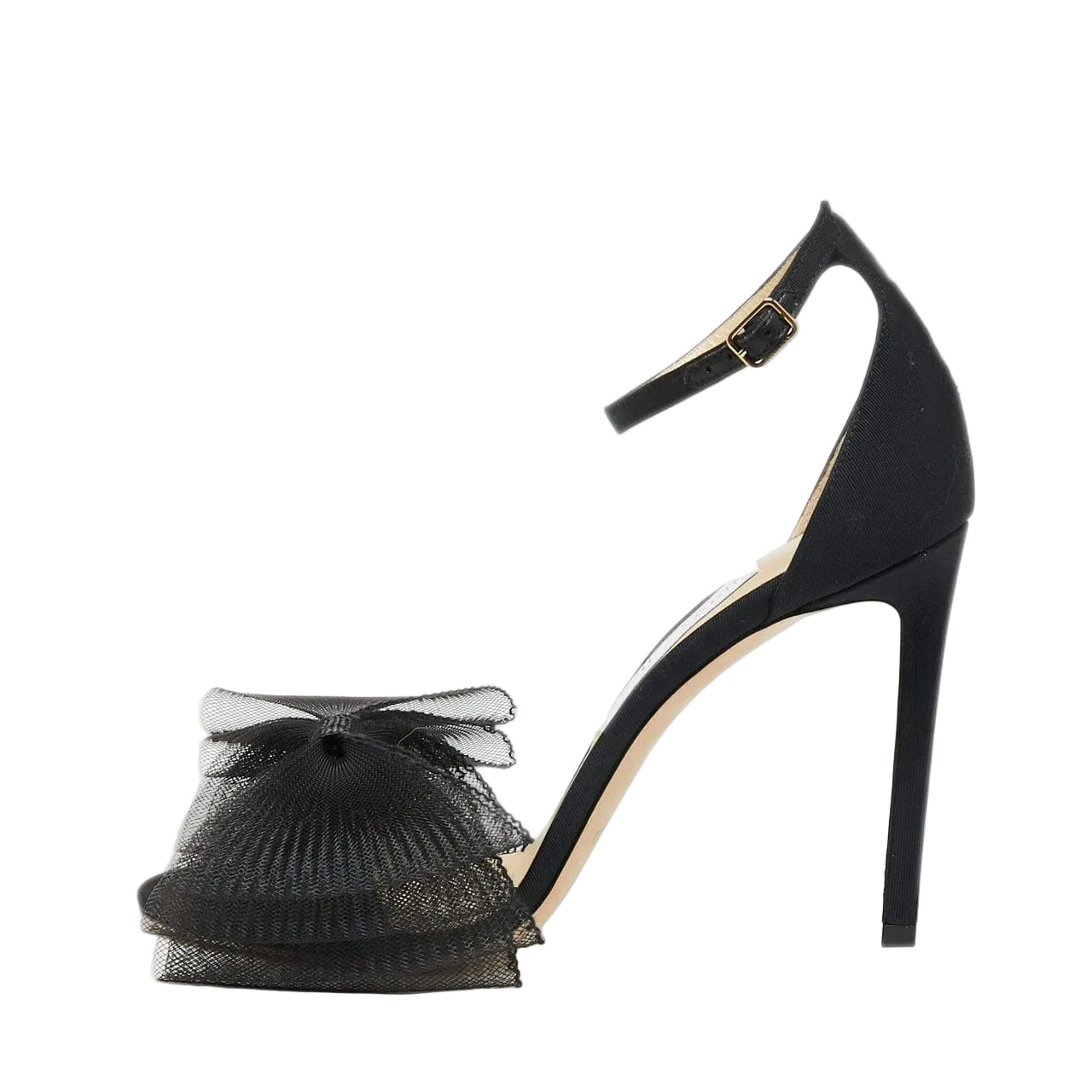 Sandalia Jimmy Choo Laços Preto Tam 38,5 Br