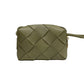 Bolsa Bottega Veneta Lambskin Maxi Intrecciato Cassette Verde