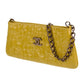 Bolsa Chanel Camellia Chain Amarela