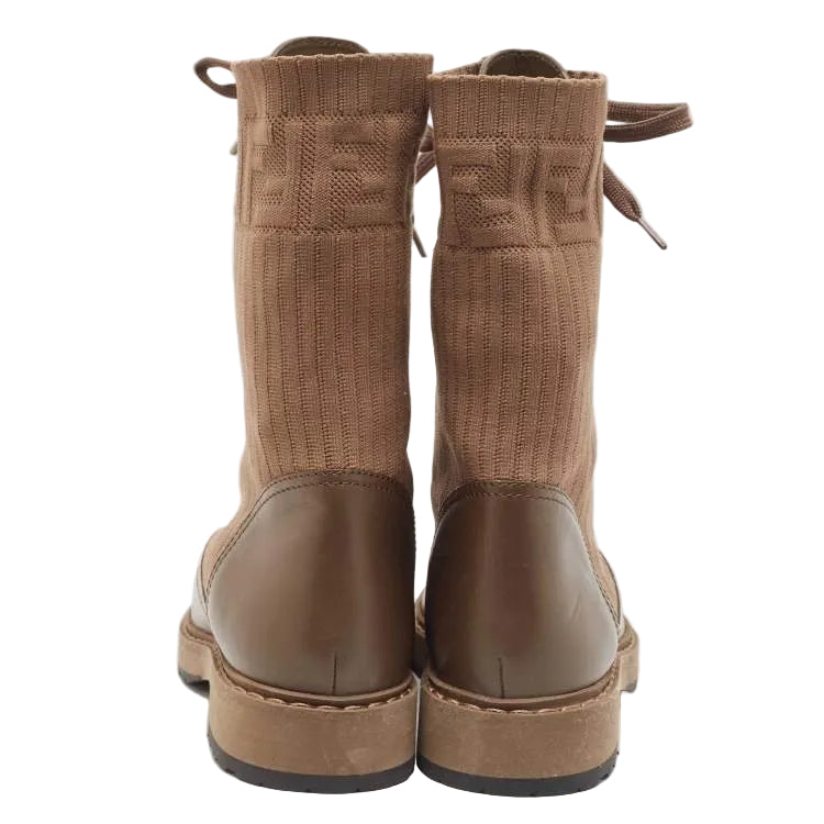 Bota Fendi Rockoko Marrom Tam 37,5 Br