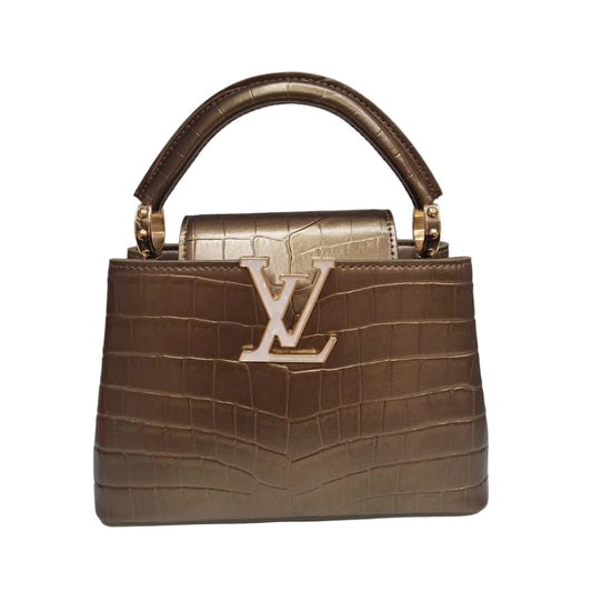 Bolsa Louis Vuitton Capucines Mini Bege