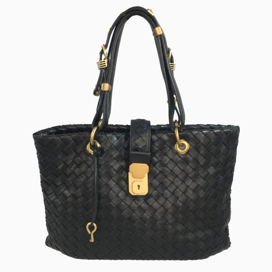 Bolsa Tote Bottega Veneta Couro Intrecciato Preto