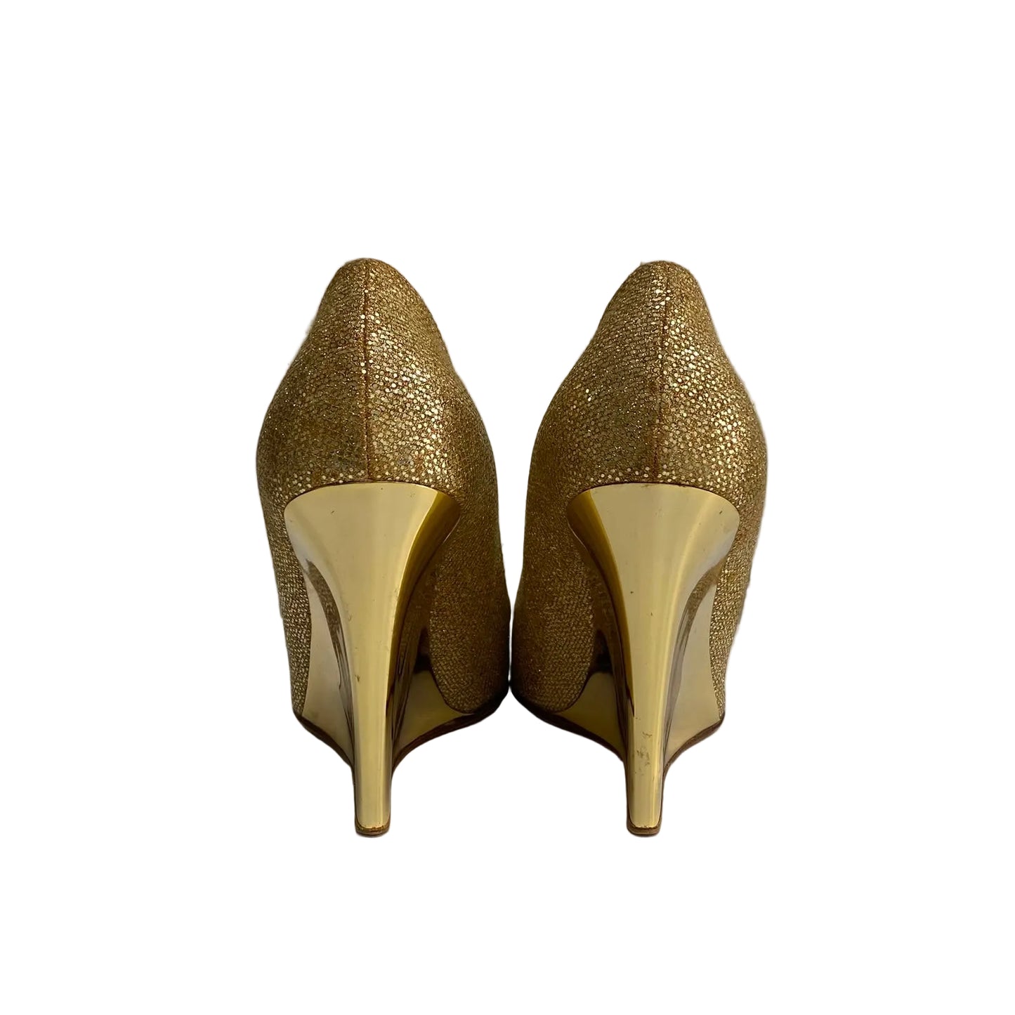 Sandália Jimmy Choo Dourada Tam 36 Br