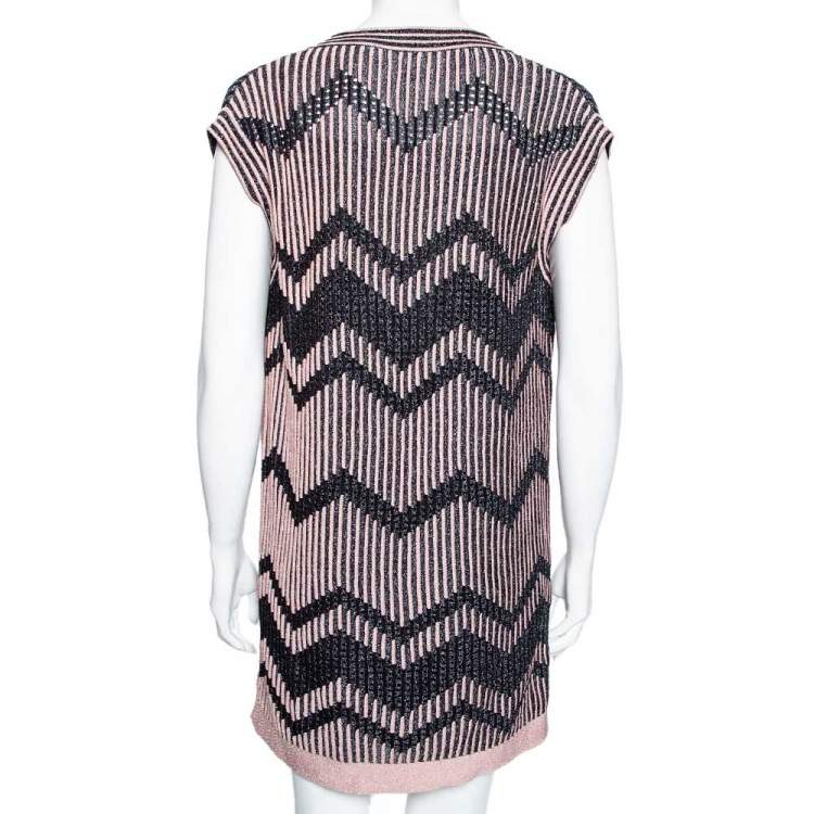 Vestido Missoni Rosa e Preto Tam 36 Br