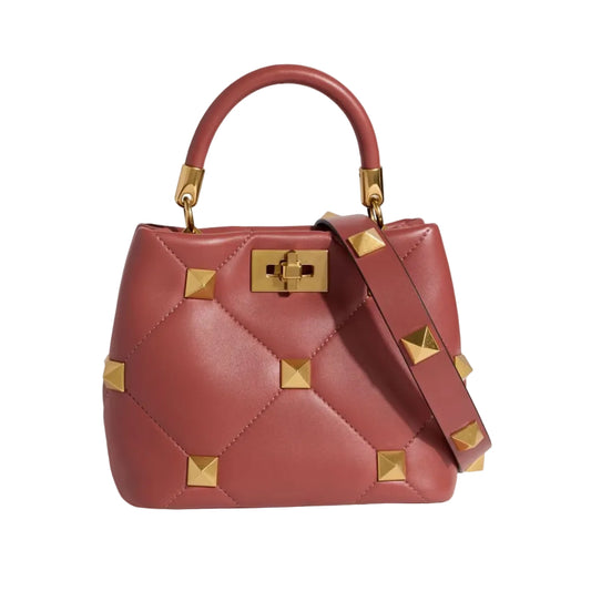 Bolsa Valentino Garavani Roman Stud Terracota