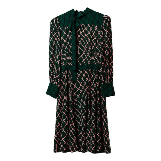 Vestido Gucci Xadrez Verde e Rosa Tam 40 Br
