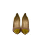 Scarpin Louboutin Nude e Dourado Tam 38 Br