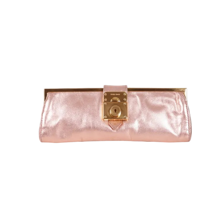 Clutch Miumiu Madras Rosa
